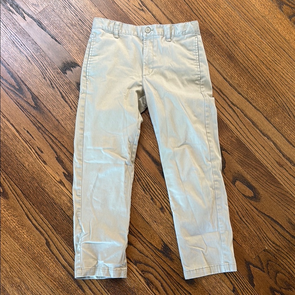 B7 Cat & Jack Tan Boys 12 Casual Flat Front Pants